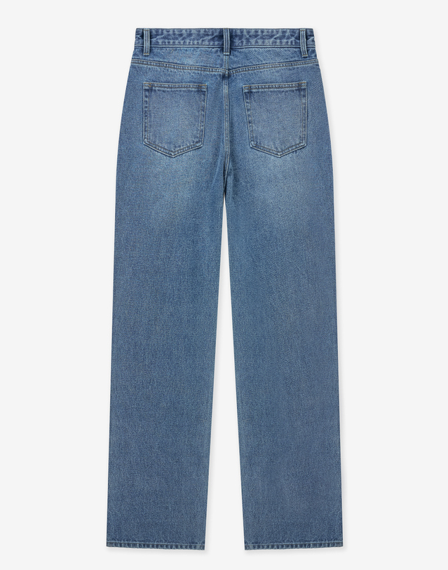 티엔지티 Lot.872 Straight Denim Pants (Washed Blue) 블루 착용컷