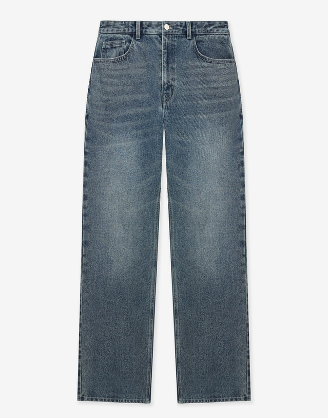 티엔지티 Lot.872 Straight Denim Pants (Vintage Blue) 진한 블루 착용컷