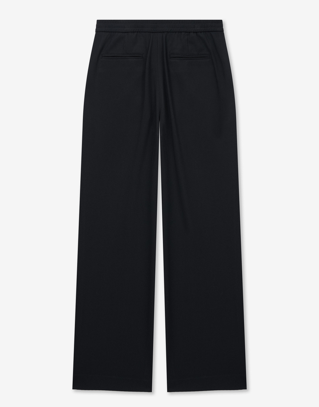 티엔지티 Wide Ribbed Banding Pants (Black) 블랙 착용컷