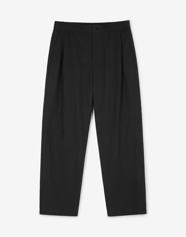 티엔지티 Wide Tapered Fit Nylon Pants (Black) 블랙 착용컷