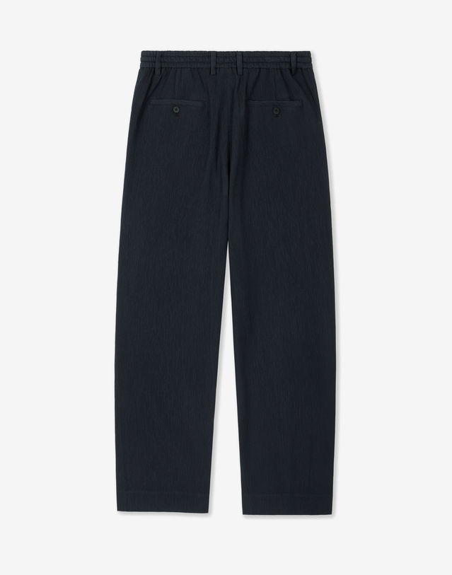 키노시타 바이 티엔지티 Kinoshita Seersucker Tapered Pants (Navy) 네이비 착용컷