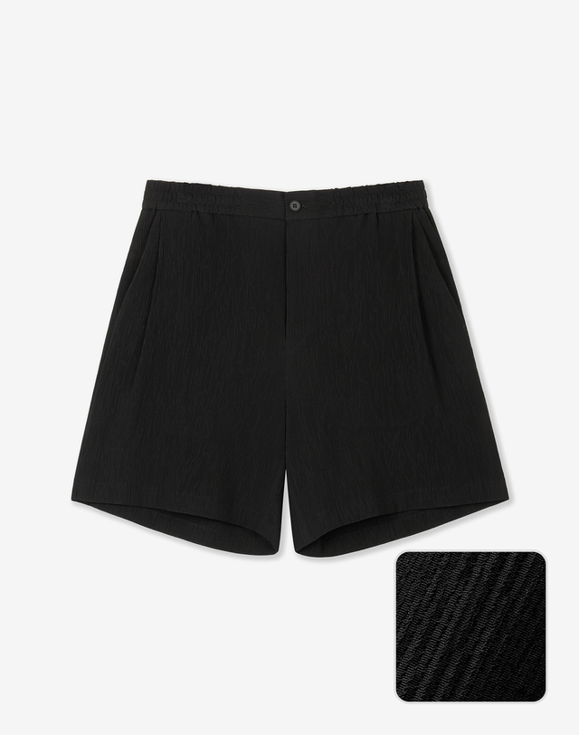 키노시타 바이 티엔지티 Kinoshita Seersucker Shorts (Black) 블랙 착용컷