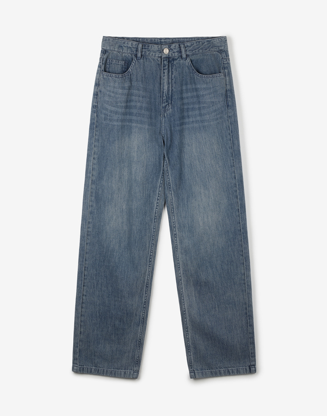 티엔지티 Lot.872s Summer Lightweight Denim Pants (Greyish Blue) 블루 착용컷