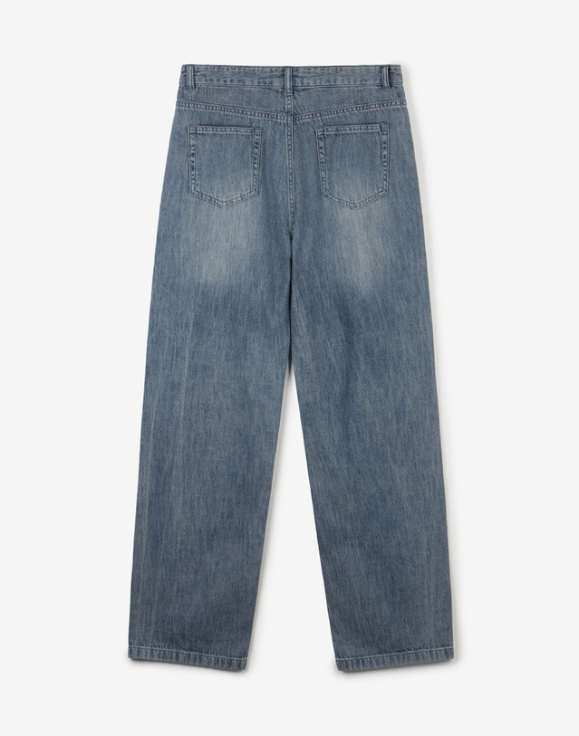 티엔지티 Lot.872s Summer Lightweight Denim Pants (Greyish Blue) 블루 착용컷