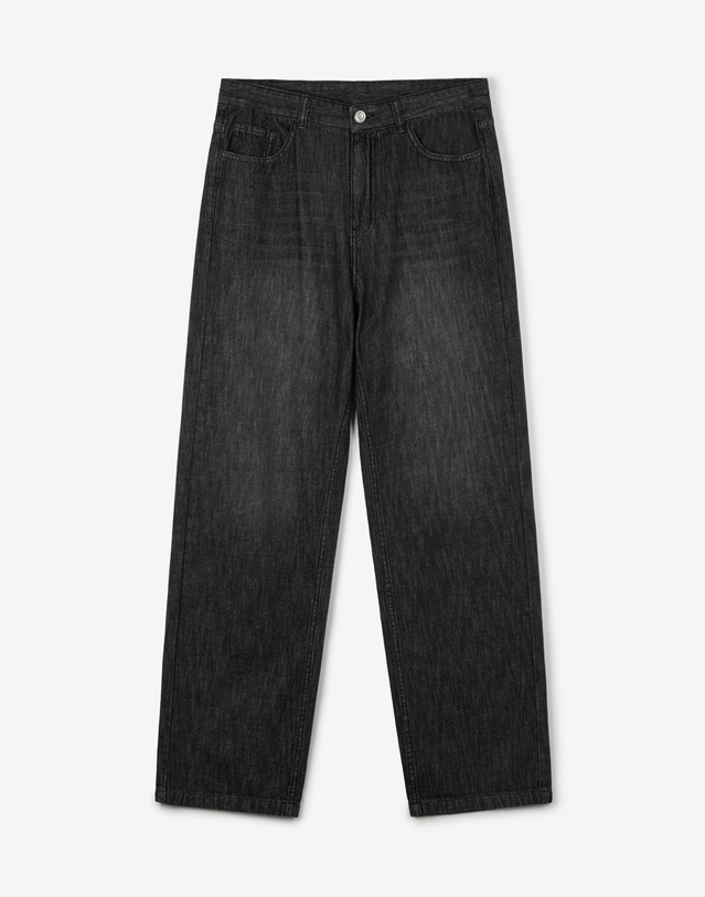 티엔지티 Lot.872s Summer Lightweight Denim Pants (Washed Grey) 그레이 착용컷