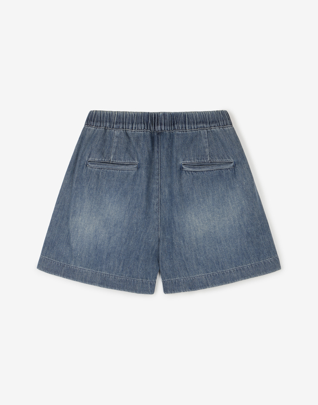 티엔지티 Lot.872h Summer Lightweight Denim Shorts (Greyish Blue) 블루 착용컷