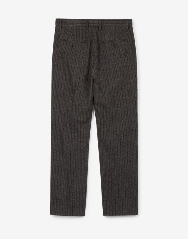 티엔지티 Redford Wool Herringbone Tapered-Fit Pants (Grey) 그레이 착용컷
