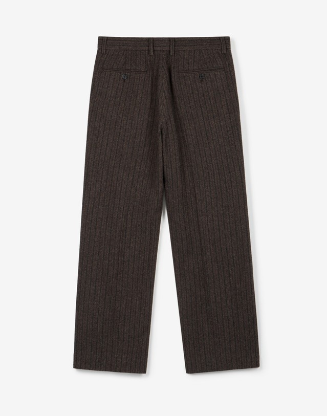 티엔지티 Redford Wool Herringbone Semi-Wide Pants (Brown) 브라운 착용컷