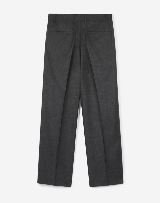 티엔지티 Wool Blend Comfort Semi-Wide Pants (Charcoal) 그레이 착용컷