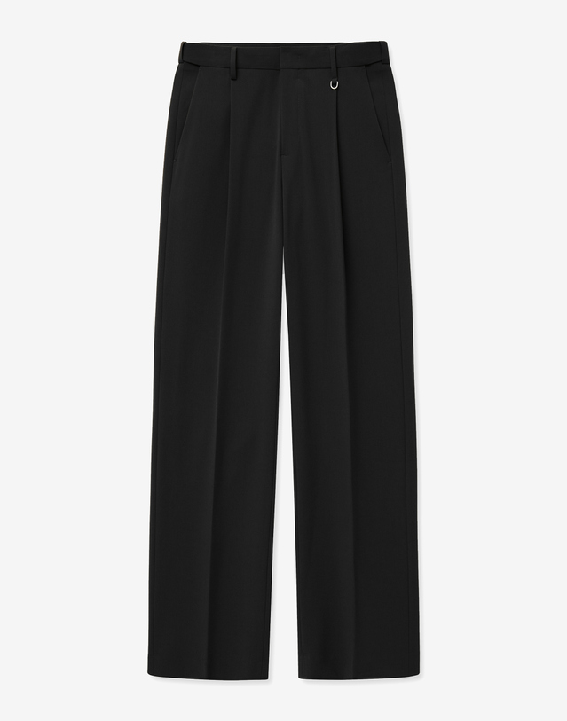 티엔지티 Essential Semi-Wide Pants (Black) 블랙 착용컷