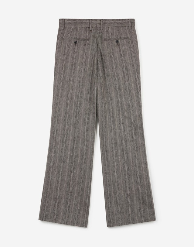 티엔지티 Wool Herringbone Flared Pants (Grey) 그레이 착용컷