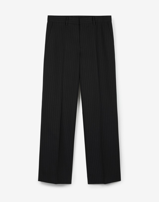 티엔지티 Pinstripe Semi-Wide Pants (Black) 블랙 상세