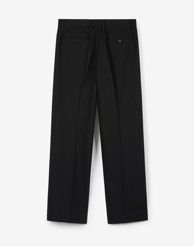 티엔지티 Pinstripe Semi-Wide Pants (Black) 블랙 상세