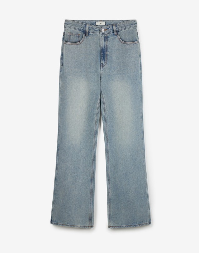 티엔지티 Flared Denim Pants (Washed Blue) 블루 상세