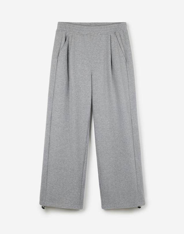 티엔지티 [UNI] Koenji Fleece Wide-Leg Pants (L.Grey) 그레이 착용컷
