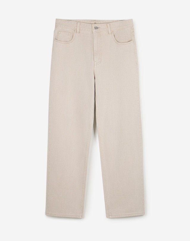 티엔지티 Lot.872 Pigment Dyed Straight-Leg Denim Pants (Washed Beige) 베이지 상세