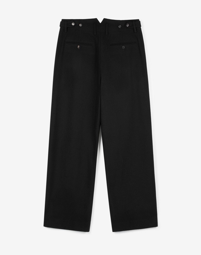 티엔지티 Two Tuck Wool Wide-Leg Pants (Black) 블랙 상세