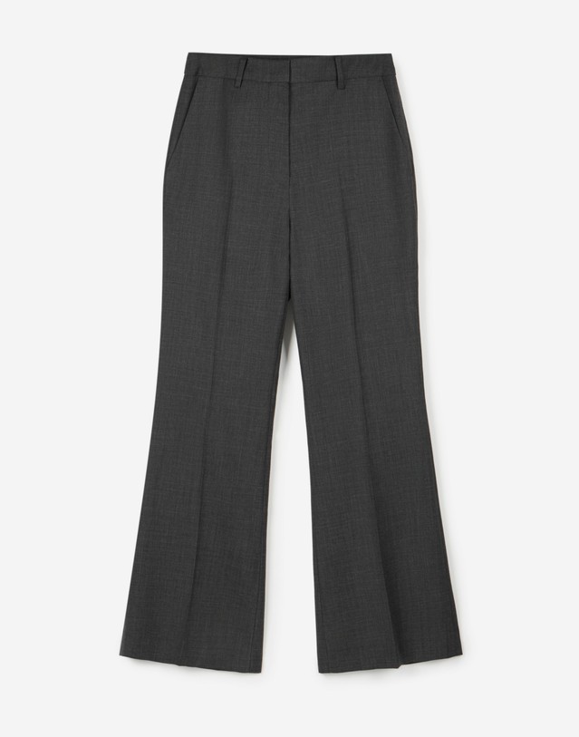 티엔지티 [W] Wool Blend Comfort Flared Pants (Charcoal) 그레이 상세