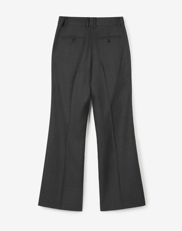 티엔지티 [W] Wool Blend Comfort Flared Pants (Charcoal) 그레이 상세