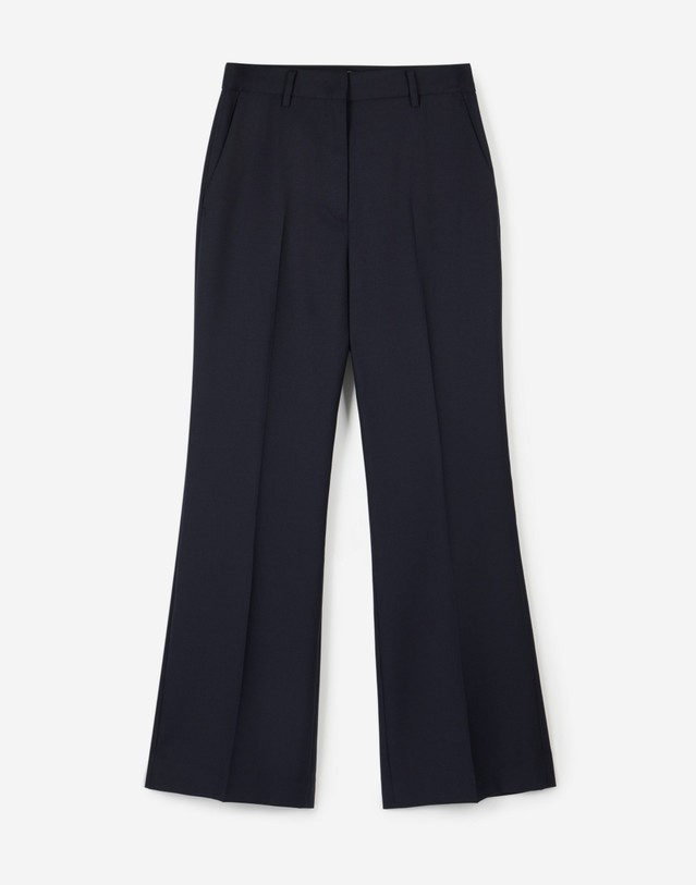 티엔지티 [W] Wool Blend Comfort Flared Pants (Dark Navy) 네이비 상세