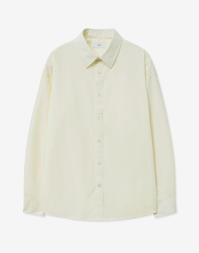티엔지티 Comfort Cotton Shirt (Lemon) 노랑 착용컷