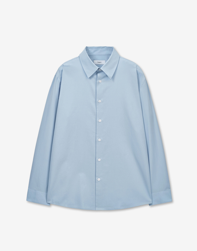 티엔지티 Office Dress Shirt (Blue) 블루 착용컷