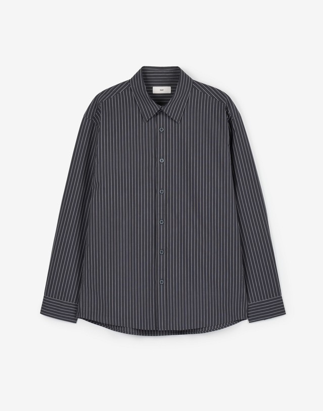 티엔지티 Comfort Striped Shirt (Charcoal) 차콜 그레이 상세