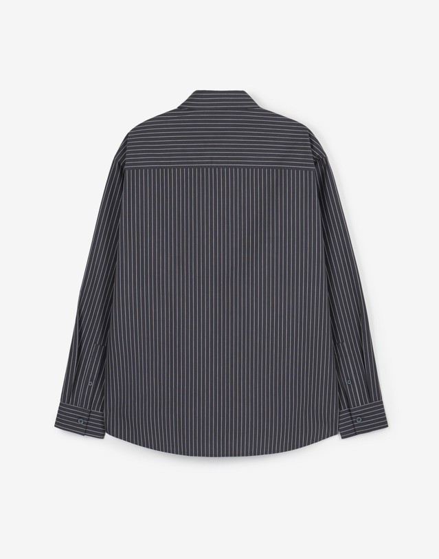 티엔지티 Comfort Striped Shirt (Charcoal) 차콜 그레이 상세