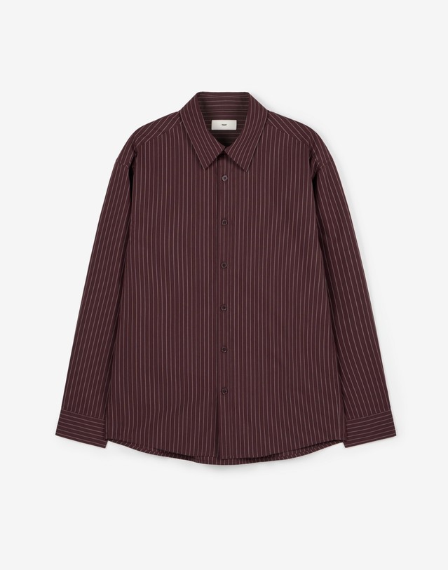 티엔지티 Comfort Striped Shirt (Burgundy) 와인 상세