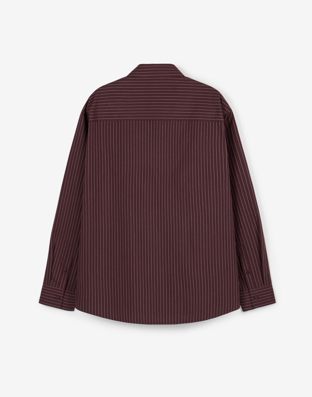 티엔지티 Comfort Striped Shirt (Burgundy) 와인 상세