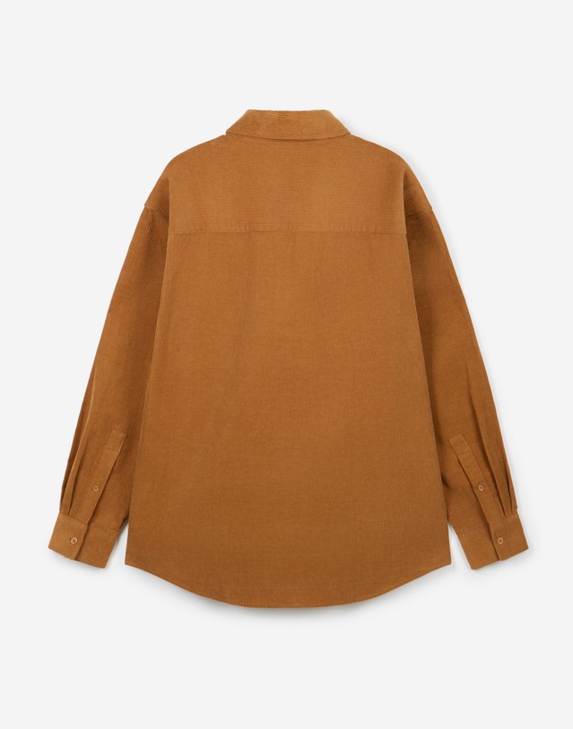 티엔지티 Comfort Corduroy Shirt (Vintage Orange) 캐멀 상세