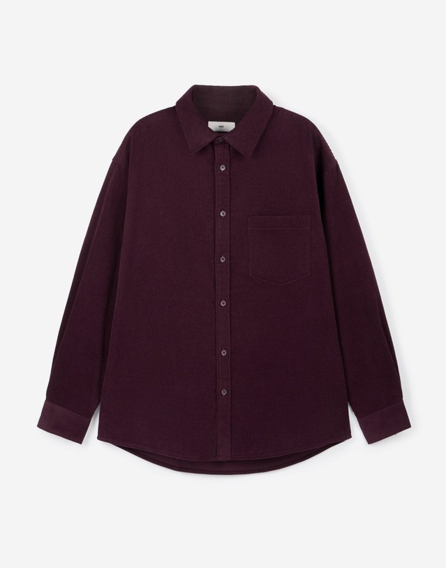 티엔지티 Comfort Corduroy Shirt (Burgundy) 와인 상세