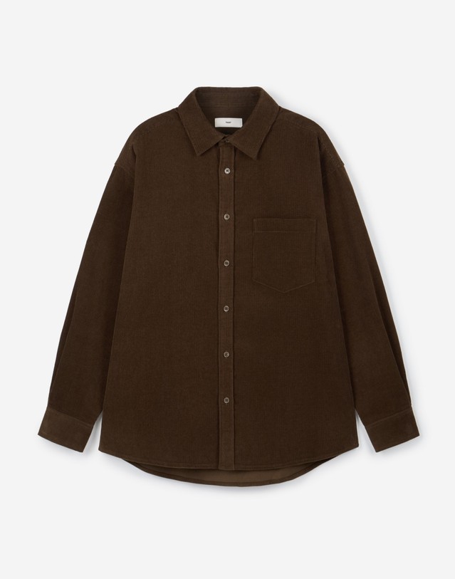 티엔지티 Comfort Corduroy Shirt (Brown) 브라운 상세