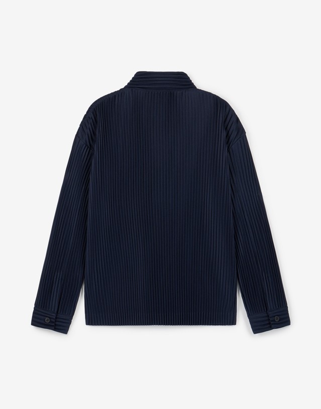 요요기 플리츠 바이 티엔지티 Yoyogi Pleats Overshirt (Navy) 네이비 착용컷