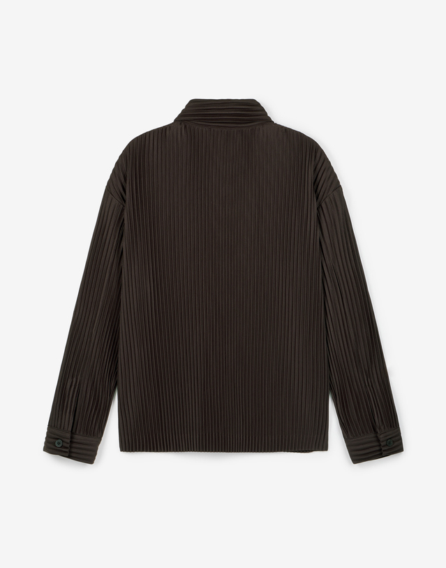 요요기 플리츠 바이 티엔지티 Yoyogi Pleats Overshirt (Brown) 브라운 착용컷