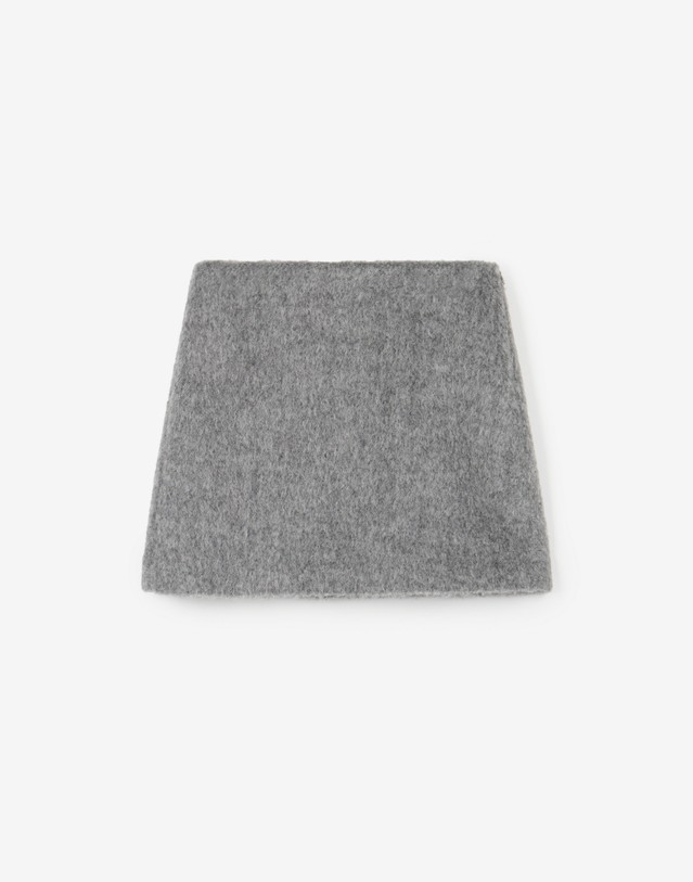 티엔지티 Alpaca Skirt (Light Grey) 그레이 상세