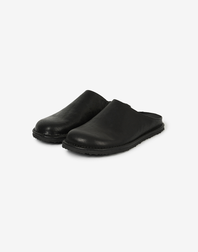 티엔지티 [TNGT X Mistake Project] Kinoshita Leather Mules 블랙 착용컷