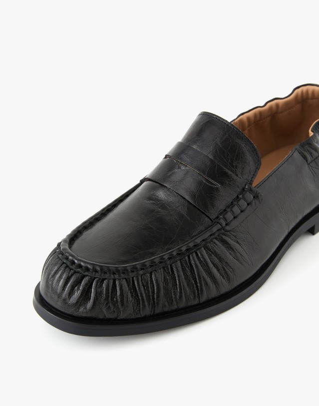 티엔지티 [RMMV X TNGT] Shirring Banding Loafer (Black) 블랙 상세