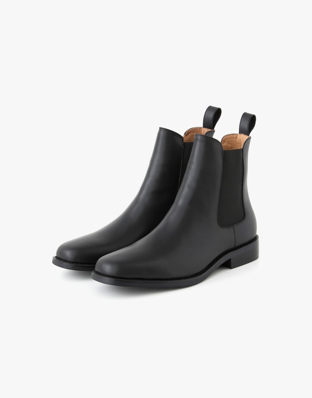 티엔지티 [RMMV X TNGT] Semi-Square Toe Chelsea Boots (Black) 블랙 착용컷