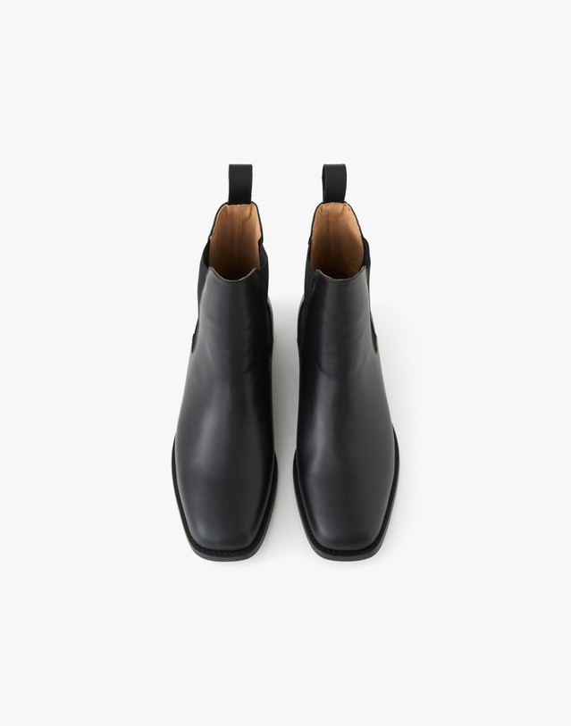 티엔지티 [RMMV X TNGT] Semi-Square Toe Chelsea Boots (Black) 블랙 착용컷