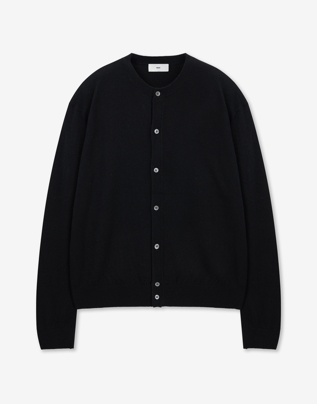 티엔지티 Cashmere Blend Knit Cardigan (Black) 블랙 착용컷