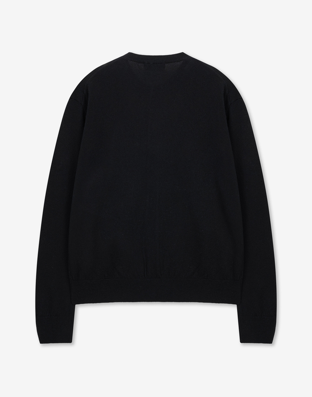 티엔지티 Cashmere Blend Knit Cardigan (Black) 블랙 착용컷