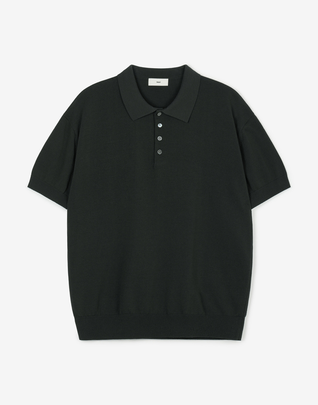 티엔지티 Hard Twist Washable Polo Knit (Grey) 그레이 착용컷