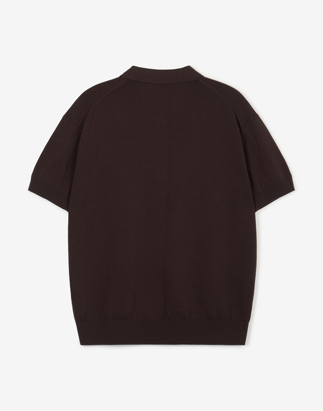 티엔지티 Hard Twist Washable Polo Knit (Brown) 브라운 착용컷