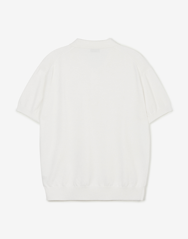 티엔지티 Hard Twist Washable Polo Knit (White) 흰색 착용컷