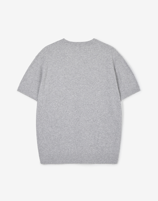티엔지티 Terry Crewneck Knit (Melange Grey) 그레이 착용컷