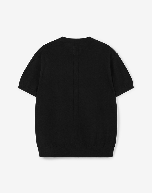 티엔지티 V-Neck Knit (Black) 블랙 착용컷