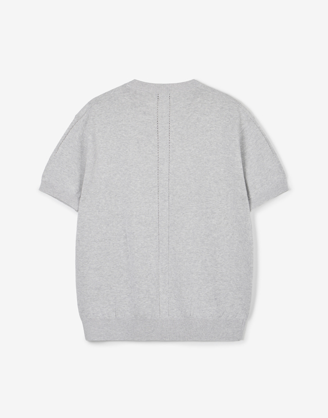 티엔지티 V-Neck Knit (Melange Grey) 그레이 착용컷