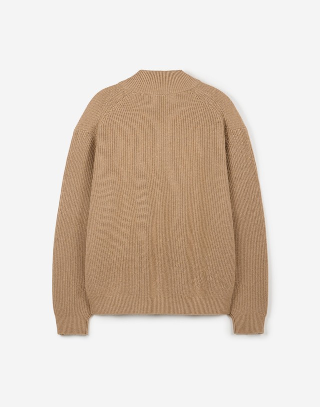티엔지티 Cashmere Blend Half-Zip Knit (Beige) 베이지 상세