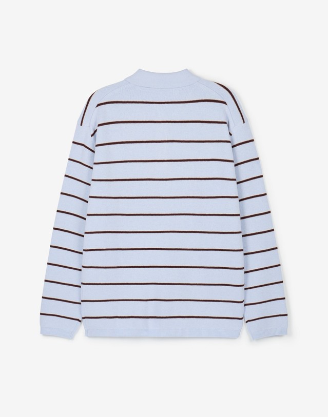 티엔지티 Cashmere-Blend Essential Polo Knit (Sky Blue) 블루 상세